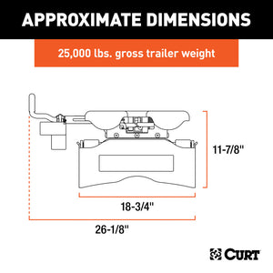 Curt Q25 5th Wheel Hitch Head