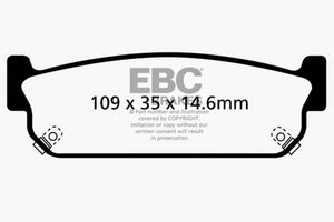 EBC 93-97 Infiniti J30 3.0 Yellowstuff Rear Brake Pads