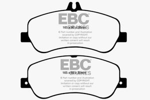 EBC 13-16 Mercedes-Benz GLK250 2.1 Twin TD Yellowstuff Front Brake Pads