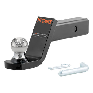 Curt Fusion Ball Mount w/1-7/8in Ball (2in Shank 5000lbs 4in Drop)