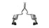 Corsa 2015-2017 Ford Mustang GT 5.0 3in Cat Back Exhaust Black Quad Tips (Sport)