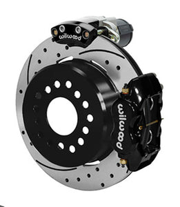 Wilwood Forged Dynalite Rear Electronic Parking Brake Kit -Black Powder Coat Caliper - SRP D/S Rotor