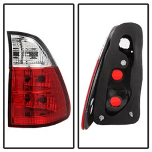 Spyder BMW E53 X5 00-06 4PCS Euro Style Tail Lights- Red Clear ALT-YD-BE5300-RC