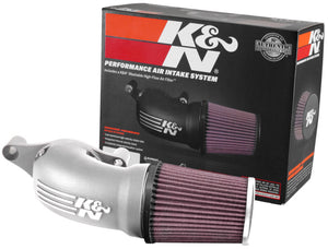 K&N 17-18 Harley Davidson Touring Models Performance Air Intake System Silver