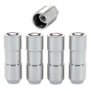 McGard Wheel Lock Nut Set - 4pk. (Cone Seat Duplex) 1/2-20 / 7/8 Hex / 2.5in. Length - Chrome