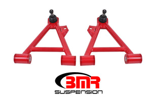 BMR 94-04 Mustang Lower Non-Adj. A-Arms (Coilover Only) w/ Tall Ball Joint (Polyurethane) - Red