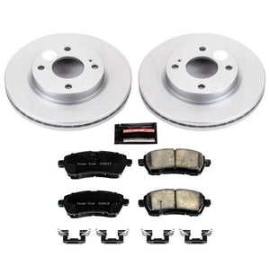 Power Stop 11-19 Ford Fiesta Front Z17 Evolution Geomet Coated Brake Kit