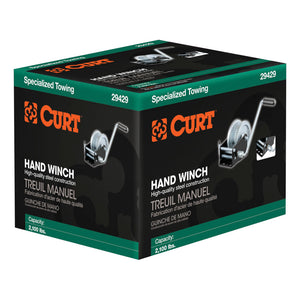 Curt Hand Winch (2100lbs 9-3/4in Handle)