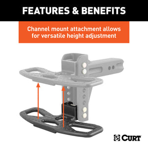 Curt Adjustable Channel Mount Hitch Step