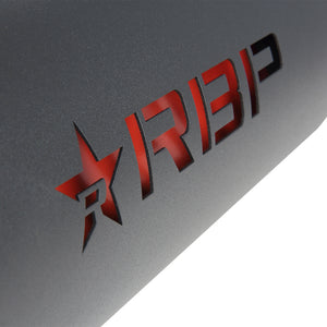 RBP RX-1 High Heat Textured Dual Badged Exhaust Tip Inlet 4in. / Outlet 5in. / Length 18in. - Black