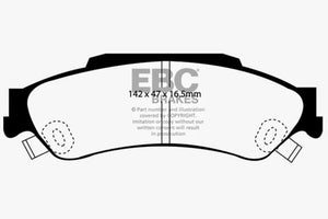 EBC 98-05 Chevrolet Blazer 4.3 2WD Yellowstuff Rear Brake Pads