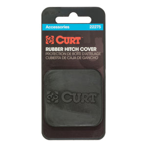 Curt 1-1/4in Rubber Hitch Tube Cover (Packaged)