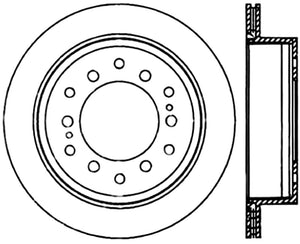 Stoptech 03-09 Toyota 4Runner / 05-14 Toyota FJ Cruiser Rear Performance Cryo Brake Rotor