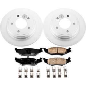 Power Stop 93-94 Chrysler Concorde Rear Z17 Evolution Geomet Coated Brake Kit