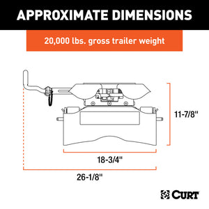 Curt Q20 5th Wheel Hitch Head