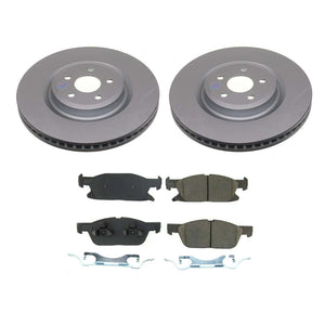 Power Stop 19-22 Ford Edge Front Z17 Coated Brake Kit