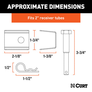 Curt Anti-Rattle Kit (Fits 2 Receiver)