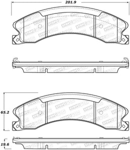 StopTech Sport Brake Pads w/Shims and Hardware - Rear