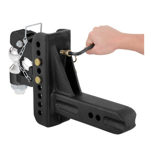 Curt Adjustable Channel Mount w/2-5/16in Ball & Pintle (2-1/2in Shank 20000lbs)