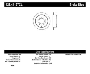 StopTech Drilled Sportstop Cryo Rotor - Left