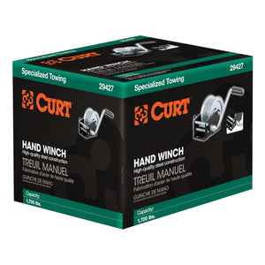 Curt Hand Winch (1700lbs 8in Handle)