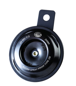 Hella Horn Bl Blk Disc Ht Mcycle 12V Univ