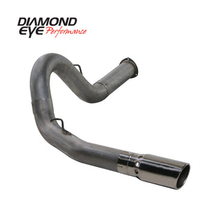 Diamond Eye KIT 5in DPF-BACK SGL SS 07.5-08 CHEVY 6 6L 2500/3500 PCKGD BX46X14X14OD EL-PL