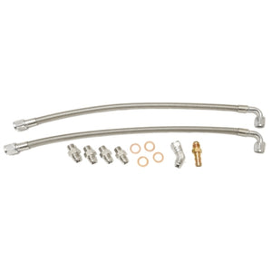 ATP Nissan SR20DET Steel Braided Coolant Line Assembly for GT (BB T28)/GTX Top/Bottom Mounted Turbo