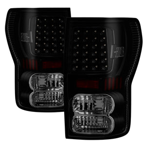 Xtune Toyota Tundra 07-13 LED Tail Lights Black Smoke ALT-ON-TTU07-LED-BSM