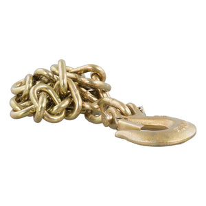 Curt 35in Safety Chain w/1 Clevis Hook (18800lbs Yellow Zinc)