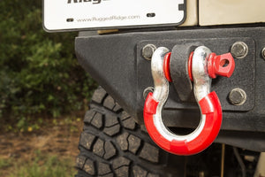 Rugged Ridge 3/4in Red D-Ring Isolator Kit