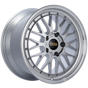 BBS LM 18x10 5x130 ET65 CB71.6 Diamond Silver Center Diamond Cut Lip Wheel