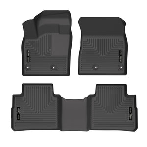 Husky Liners 21-22 Nissan Rogue WeatherBeater Front & 2nd Seat Floor Liners - Black