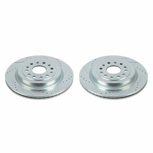 Power Stop 19-20 Ram 1500 Rear Evolution Drilled & Slotted Rotors - Pair