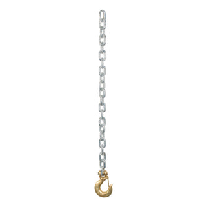 Curt 35in Safety Chain w/1 Clevis Hook (16200lbs Yellow Zinc)