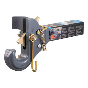 Curt SecureLatch Receiver-Mount Pintle Hook (14000lbs 2in Shank 2-1/2in / 3in Lunette)