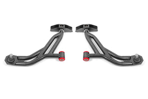 BMR 10-14 Ford Mustang / Shelby GT500 Non-Adj. Lower A-Arms (Poly/Delrin) - Black Hammertone