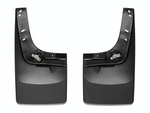 WeatherTech 06+ Dodge Ram Duallie No Drill Mudflaps - Black