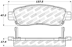 StopTech Sport Brake Pads w/Shims and Hardware - Rear