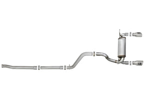 aFe Rebel Series 2.5in 409 SS Cat-Back Exhaust w/ Polished Tips 18-19 Jeep Wrangler (JL) V6 3.6L