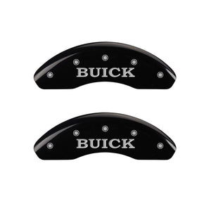 MGP 4 Caliper Covers Engraved Front Buick Rear Black Finish Silver Char 2002 Buick LeSabre