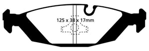 EBC 87-88 BMW M5 3.5 (E28) Redstuff Rear Brake Pads