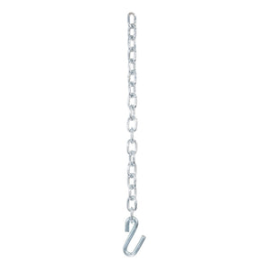 Curt 27in Safety Chain w/1 S-Hook (7000lbs Clear Zinc)