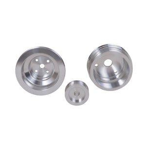 BBK 85-97 GM Truck 305 350 Underdrive Pulley Kit - Lightweight CNC Billet Aluminum (3pc)