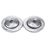 Power Stop 06-10 Jeep Grand Cherokee Rear Evolution Drilled & Slotted Rotors - Pair