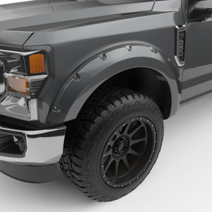 EGR 2017 Ford Super Duty Bolt-On Look Color Match Fender Flares - Set - Magnetic Metallic