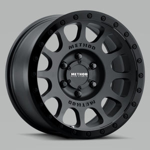 Method MR305 NV 17x8.5 0mm Offset 5x5 94mm CB Double Black Wheel