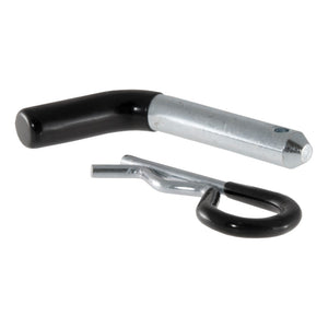 Curt 1/2in Hitch Pin (1-1/4in Receiver Zinc w/Rubber Grip Packaged)