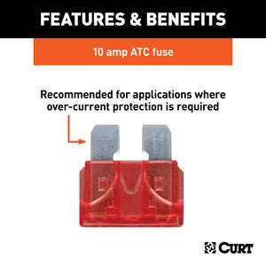 Curt 10-Amp Universal Fuses (100-Pack)