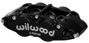 Wilwood Caliper-Narrow Superlite 6R-LH - Black 1.62/1.12/1.12in Pistons 1.10in Disc